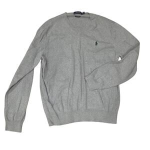 Polo Ralph Lauren, grey, crew neck pullover sweater sz M